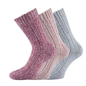 Preview: 3 Paar TippTexx 24 Damen Norwegersocken in schönen Pastellfarben
